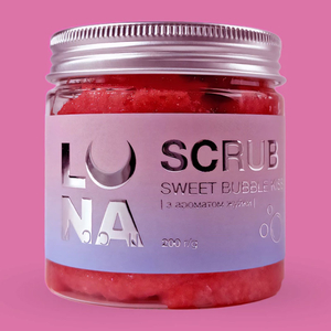 Скраб для рук и ног с ароматом жвачки LUNA Scrub Sweet Bubble Kiss