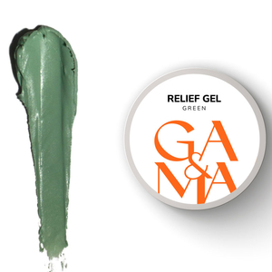 Гель паста для нігтів GA&MA Relief Gel Green 5 г, Цвет: Green