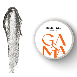 Гель паста для ногтей GA&MA Relief Gel Silver 5 г, Цвет: Silver