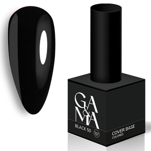Камуфлирующая база GA&MA Cover base Colored 050 Black (формула одного слоя) 15 мл, Объем: 15 мл, Цвет: 050