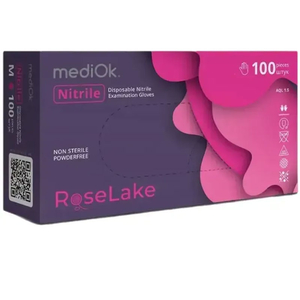 Нітрилові рукавички MediOK Rose Lake розмір M 3.5 г, Розмір: M