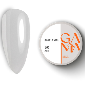 Гель для зміцнення та нарощування GA&MA Simple Gel №050 Ash 15 мл, Об`єм: 15 мл, Колір: 050