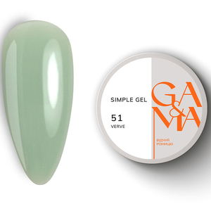Гель для зміцнення та нарощування GA&MA Simple Gel №051 Verve 15 мл, Об`єм: 15 мл, Колір: 051