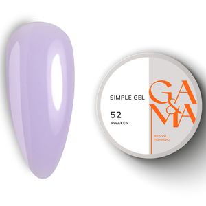 Гель для зміцнення та нарощування GA&MA Simple Gel №052 Awaken 15 мл, Об`єм: 15 мл, Колір: 052