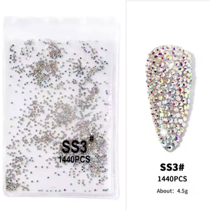 Стразы хамелеон ss3 (1.3-1.5мм) упаковка, 1440 шт