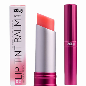 Відтінковий бальзам для губ ZOLA Lip Tint Balm 02 Peach Natural, Колір: 02