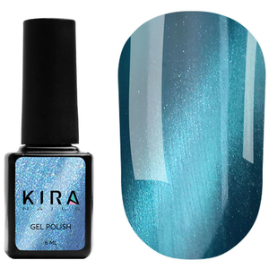 Гель-лак Kira Nails Cat Eye №007, 6 мл, Колір: 007, Вид: Кольоровий гель-лак, Колір: Синій
