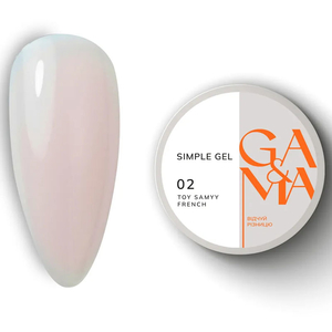 Гель для укрепления и наращивания GA&MA Simple Gel №002 Toy samyy french 30 мл, Объем: -30 мл, Цвет: 002