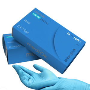 Рукавички нітрилові MediOk Optima 100 шт, M, Розмір: M