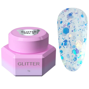 Блискітки для нігтів You Are Cute Glitter Gel №4 5 мл, Колір: 4