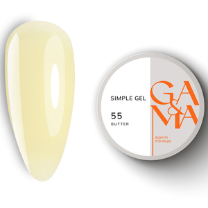 Гель для зміцнення та нарощування GA&MA Simple Gel №055 Butter 15 мл, Об`єм: 15 мл, Колір: 055