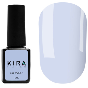 Гель-лак Kira Nails №132 (ніжно-блакитний, емаль), 6 мл