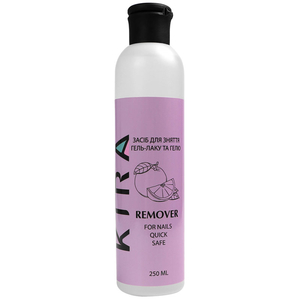 Kira Nails Remover- средство для снятия геля и гель-лакового покрытия, 250 мл