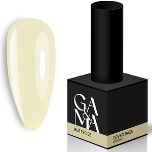 Цветная база GA&MA Cover base Colored 055 Light Butter 15 мл, Объем: 15 мл, Цвет: 055