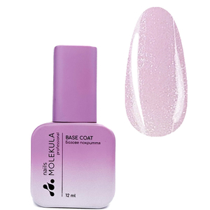 Molekula Base Royal Pink - камуфлирующая база (сливочно-розовый, микроблеск), 12 мл, Цвет: Royal Pink