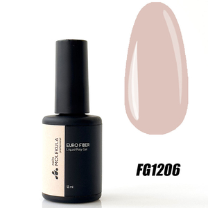 Molekula Euro Fiber Gel - Beige Powder - моделирующая гель-база (бежевый, полупрозрачный), 12 мл, Цвет: Beige Powder