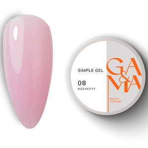Гель для укрепления и наращивания GaMa Simple Gel №008 50 мл, Объем: 50 мл, Цвет: 008