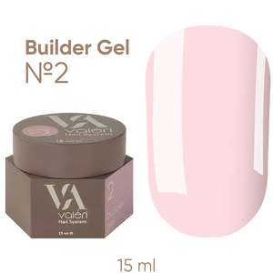 Гель для наращивания Valeri Builder Gel Nude 2, 15 мл, Объем: 15 мл, Цвет: 2