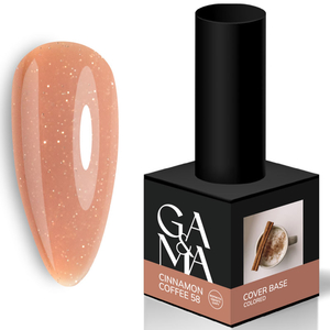 Цветная  база GA&MA Cover base Colored 058 Cinnamon Coffe 15 мл