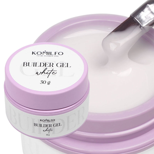 Гель для нарощування Komilfo Builder Gel White 30 г, Об`єм: 30 г, Колір: White