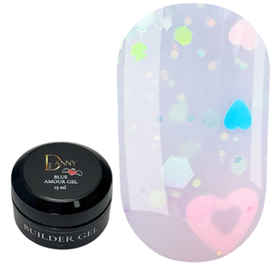 Гель для нарощування DANNY Amour gel blue 15 мл, Колір: Blue
