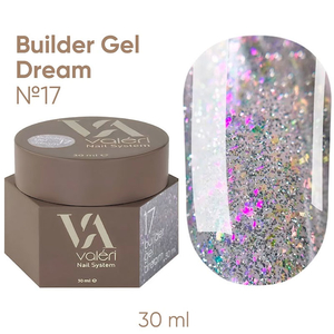 Гель для нарощування Valeri Builder Gel Dream №17 30 мл, Об`єм: 30 мл
, Колір: 17