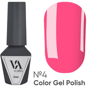 Гель-лак Valeri №004 (малиново-розовый, эмаль), 6 мл