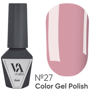 Гель-лак Valeri №027 (розовое какао, эмаль), 6 мл