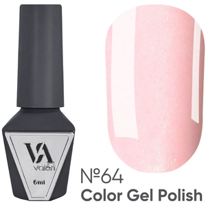 Гель-лак Valeri №064 (бежево-розовый, микроблеск), 6 мл