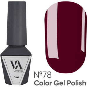 Гель-лак Valeri №078 (темный шоколад, эмаль), 6 мл