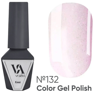 Гель-лак Valeri №132 (светло-розовый с блёстками), 6 мл
