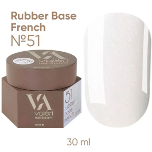 Valeri Base Opal №051 (молочный с золотистым микроблеском), 30 мл, Объем: 30 мл, Цвет: 051