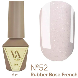 Valeri Base Opal №052 (нежно-розовый с микроблеском), 6 мл, Объем: 6 мл, Цвет: 052