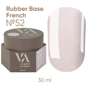 Valeri Base Opal №052 (нежно-розовый с микроблеском), 30 мл, Объем: 30 мл, Цвет: 052