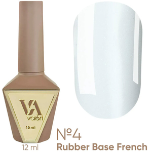 Valeri French base №004 (белый с синим микроблеском), 12 мл, Объем: 12 мл, Цвет: 004