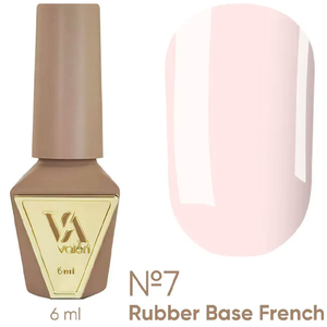Valeri French base №007 (сливочно-розовый, эмаль), 6 мл, Объем: 6 мл, Цвет: 007