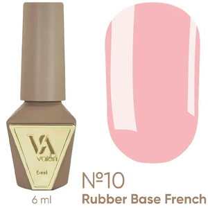Valeri French base №010 (нежно-розовый, эмаль), 6 мл, Объем: 6 мл, Цвет: 010