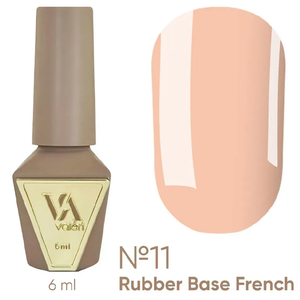 Valeri French base №011 (светло-бежевый, эмаль), 6 мл, Объем: 6 мл, Цвет: 011