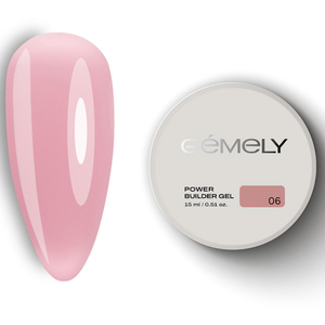 Гель для зміцнення та нарощування Gemely Power Builder gel 006 15 мл, Об`єм: 15 мл
, Колір: 006