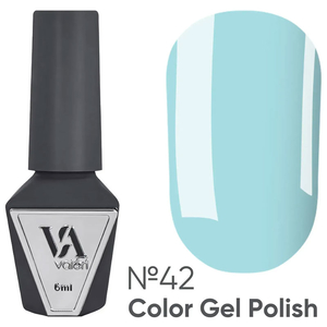 Гель-лак Valeri №042 (світло-блакитний, емаль), 6 мл