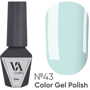 Гель-лак Valeri №043 (світло-блакитний, емаль), 6 мл