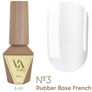 Valeri French base №003 (белый с золотым микроблеском), 6 мл, Объем: 6 мл, Цвет: 003