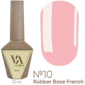 Valeri French base №010 (ніжно-рожевий, емаль), 12 мл, Об`єм: 12 мл, Колір: 010
