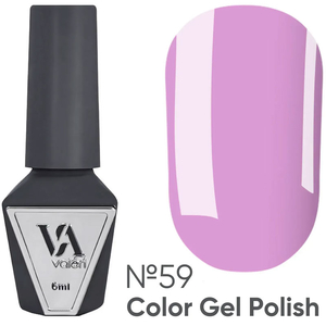 Гель-лак Valeri №059 (ніжний бузковий, емаль), 6 мл