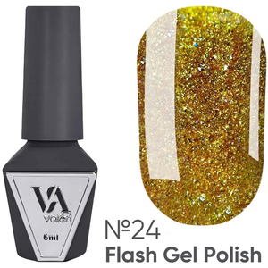 Гель-лак светоотражающий Valeri Flash №24 6 мл, Цвет: 24