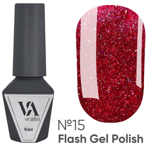 Гель-лак світловідбивний Valeri Flash №15 6 мл, Колір: 15