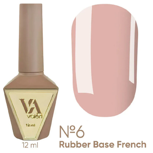 Valeri French base №006 (бежевий, емаль), 12 мл, Об`єм: 12 мл, Колір: 006