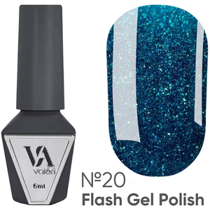 Гель-лак светоотражающий Valeri Flash №20 6 мл, Цвет: 20