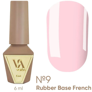 Valeri French base №009 (светло-розовый, эмаль), 6 мл, Объем: 6 мл, Цвет: 009