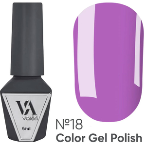 Гель-лак Valeri №018 (бузковий, емаль), 6 мл